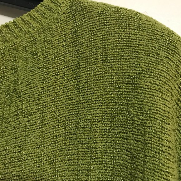 Soft Surroundings Green Knit Sweater Dress Tunic - Picture 5 of 6